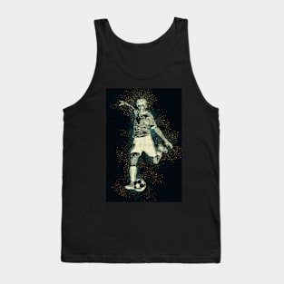 Abstract Football Player Artwork Tank Top